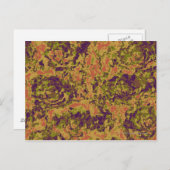 Trilling-bloemcamouflage Briefkaart (Voorkant / Achterkant)