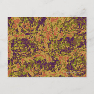 Trilling-bloemcamouflage Briefkaart