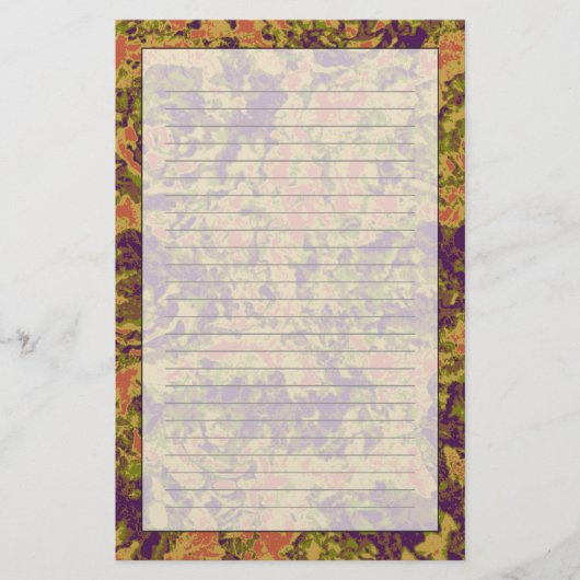 Trilling-bloemcamouflage Briefpapier (Voorkant)