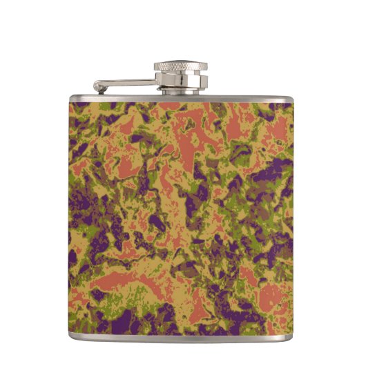 Trilling-bloemcamouflage Heupfles (Voorkant)