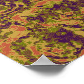 Trilling-bloemcamouflage Poster (Hoek)