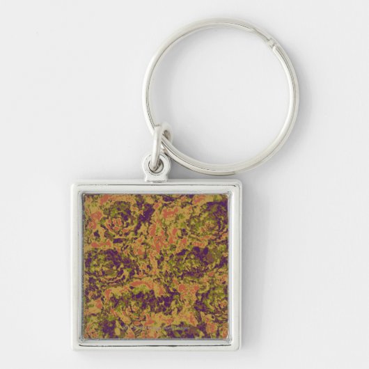 Trilling-bloemcamouflage Sleutelhanger (Voorkant)