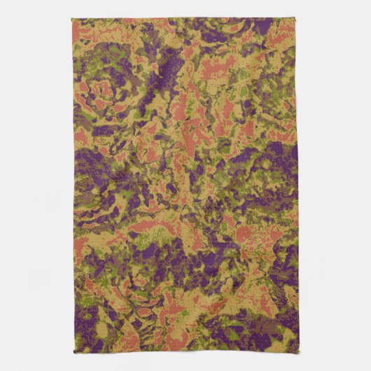 Trilling-bloemcamouflage Theedoek (Verticaal)