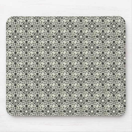  trilling Damask Mousepad, grijs Muismat (Voorkant)