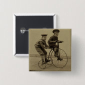  trilling vierkante button 5,1 cm (Voorkant /achterkant)