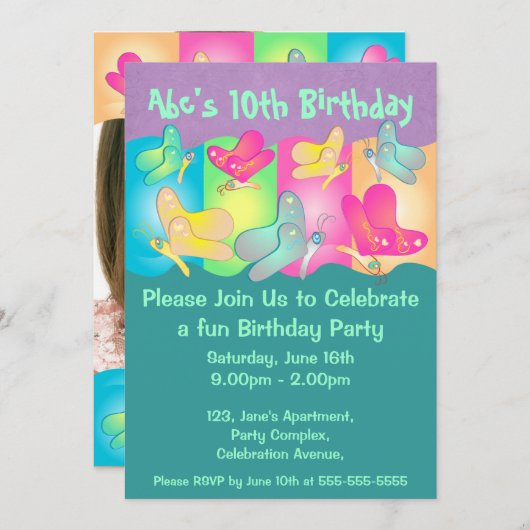 Trilling-vlinder Kaart (Voorkant / Achterkant)