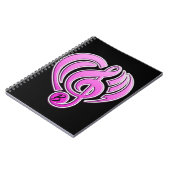 Trillingen Muzikale Liefde Roze Hart Muzieknoot DJ Notitieboek (Linkerzijde)