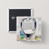 Trillingen van de schepping vierkante button 5,1 cm (Voorkant /achterkant)