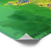 TRILLINGEN VAN MATERIE, FRACTALE VROUW IN GROEN GE POSTER (Hoek)