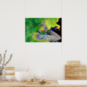 TRILLINGEN VAN MATERIE, FRACTALE VROUW IN GROEN GE POSTER (Keuken)