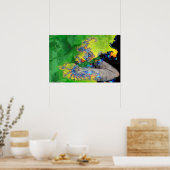 TRILLINGEN VAN MATERIE, FRACTALE VROUW IN GROEN GE POSTER (Keuken)