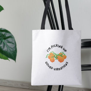 Trillingen van pompoenen tote bag