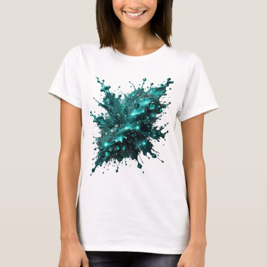 Trillings Zilver ONVERSLAGEN Statement T-shirt (Voorkant)