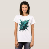 Trillings Zilver ONVERSLAGEN Statement T-shirt (Voorkant volledig)