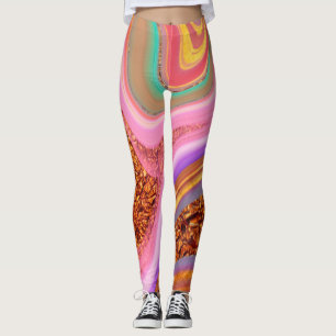 trillingskleuren kunst leggings