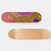 trillingskleuren kunst persoonlijk skateboard (Horizontaal)