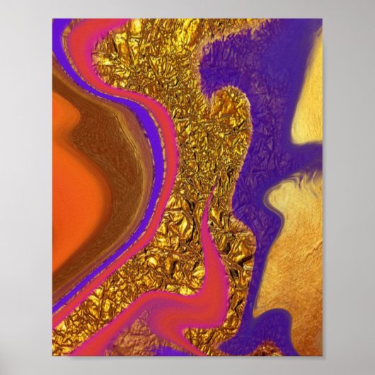 trillingskleuren kunst poster (Voorkant)