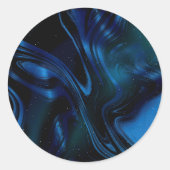 trillingskleuren kunst ronde sticker (Voorkant)