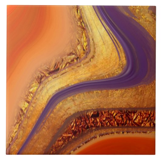 trillingskleuren kunst tegeltje (Voorkant)