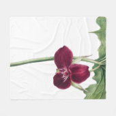 Trillium Botanical Fleece Deken (Voorkant (Horizontaal))