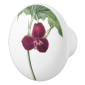 Trillium Botanisch Keramische Knop (Rechts)