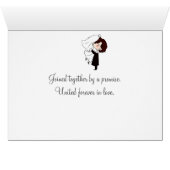 Trillium bruiloft boeket met ringen (Binenzijde Horizontaal (Onderkant))