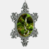 Trillium-Herfsten in het nationaal park Redwood Tin Sneeuwvlok Ornament (Links)