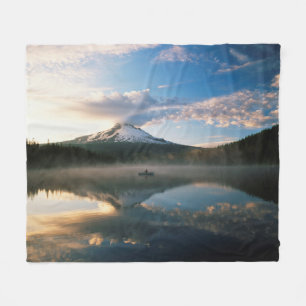 Trillium Lake   Mount Hood National Forest, OR Fleece Deken