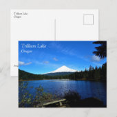 Trillium Lake, OR Briefkaart (Voorkant / Achterkant)