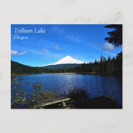 Trillium Lake, OR Briefkaart (Voorkant)