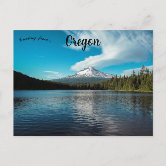 Trillium Lake Oregon Briefkaart (Voorkant)