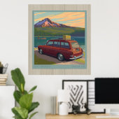 Trillium Lake, zonder bord van vergunningen Poster (Thuiskantoor)