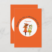 Trillium Tiger-Lily Fantasiefeest Benodigdheden Bedankkaart (Voorkant / Achterkant)