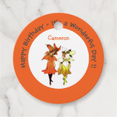 Trillium tijger-lelie grillige bloem partij leveri bedankjes labels (Voorkant)