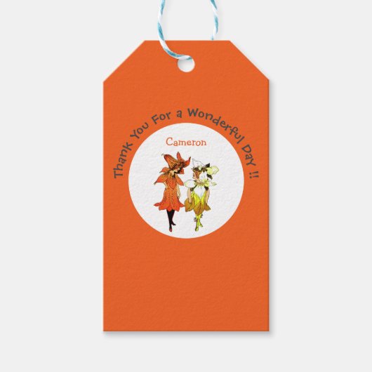 Trillium tijger-lelie grillige bloem partij leveri cadeaulabel (Voorkant)