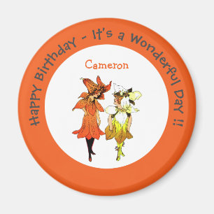 Trillium tijger-lelie grillige bloem partij leveri magneet