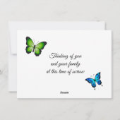 Trillium Wild Flower Platte Kaart (Achterkant)