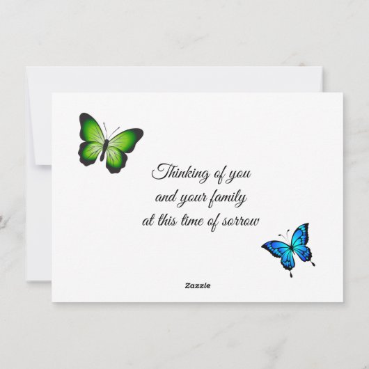 Trillium Wild Flower Platte Kaart (Achterkant)