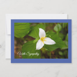 Trillium Wild Flower Platte Kaart