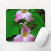 Trillium-wildbloem Muismat (Met muis)