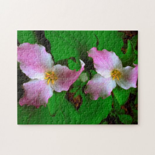 Trillium Wildflower Legpuzzel (Horizontaal)