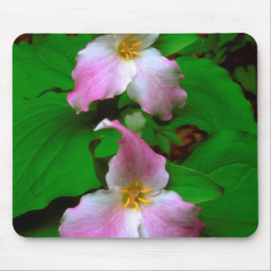 Trillium Wildflower Muismat
