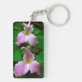Trillium Wildflower Sleutelhanger (achterkant)