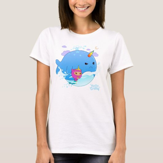 Trilly en Narwhal T-shirt (Voorkant)