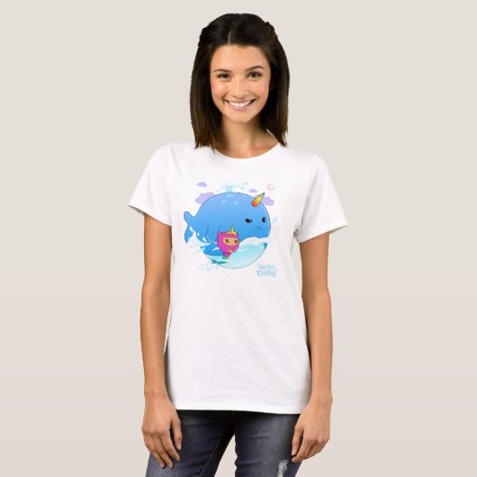 Trilly en Narwhal T-shirt (Voorkant volledig)