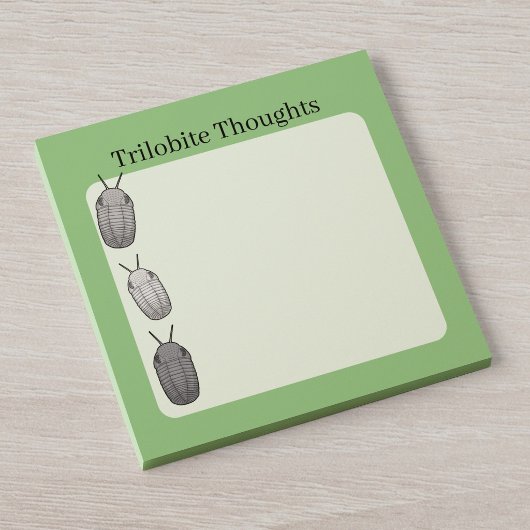 Trilobiet Gedachten - Prehistorisch Fossiel Post-it® Notes