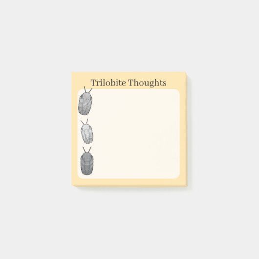 Trilobiet Gedachten - Prehistorisch Fossiel Post-it® Notes (Voorkant)