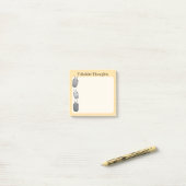 Trilobiet Gedachten - Prehistorisch Fossiel Post-it® Notes (Op bureau)