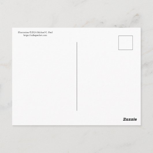 Trilobite Briefkaart (Achterkant)