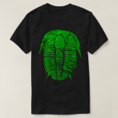 Trilobite Fossil Vector Emerald Pattern T-shirt (Design voorkant)